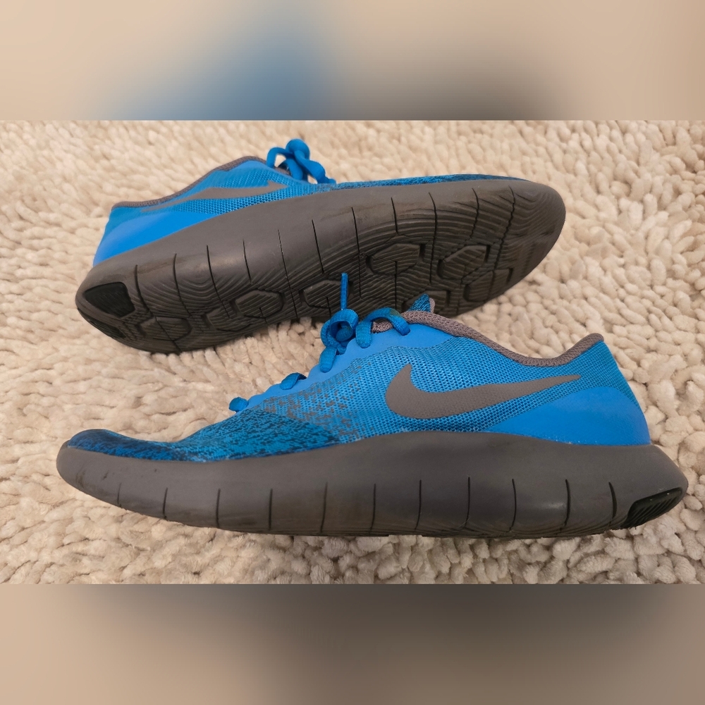 Nike Flex Contact Blue 5Y Or 6.5W